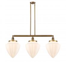  213-BB-G661-12 - Bullet - 3 Light - 40 inch - Brushed Brass - Stem Hung - Island Light