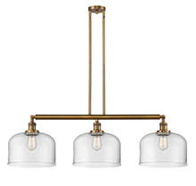 Innovations Lighting 213-BB-G72-L - Bell - 3 Light - 42 inch - Brushed Brass - Stem Hung - Island Light