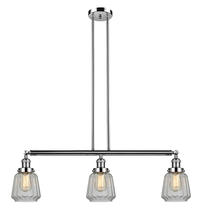 Innovations Lighting 213-PN-G142-LED - Chatham - 3 Light - 39 inch - Polished Nickel - Stem Hung - Island Light