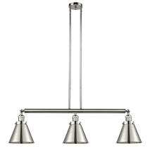  213-PN-M13-PN - Appalachian - 3 Light - 40 inch - Polished Nickel - Stem Hung - Island Light