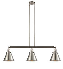  213-SN-M13-SN - Appalachian - 3 Light - 40 inch - Brushed Satin Nickel - Stem Hung - Island Light