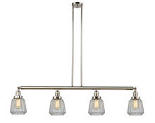  214-PN-G142-LED - Chatham - 4 Light - 51 inch - Polished Nickel - Stem Hung - Island Light