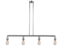  214-PC - Bare Bulb - 4 Light - 48 inch - Polished Chrome - Stem Hung - Island Light