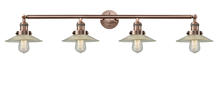 Innovations Lighting 215-AC-G2-LED - Halophane - 4 Light - 45 inch - Antique Copper - Bath Vanity Light