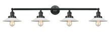  215-BK-G1 - Halophane - 4 Light - 45 inch - Matte Black - Bath Vanity Light