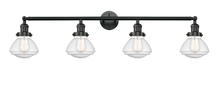  215-BK-G324 - Olean - 4 Light - 43 inch - Matte Black - Bath Vanity Light