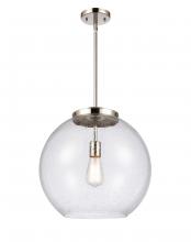  221-1S-PN-G124-16 - Athens - 1 Light - 16 inch - Polished Nickel - Cord hung - Pendant