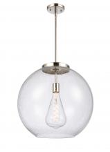  221-1S-PN-G124-18 - Athens - 1 Light - 18 inch - Polished Nickel - Cord hung - Pendant