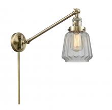 Innovations Lighting 237-AB-G142-LED - Chatham - 1 Light - 8 inch - Antique Brass - Swing Arm