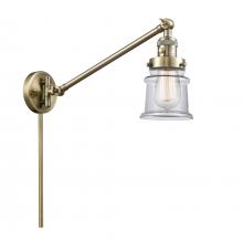  237-AB-G182S - Canton - 1 Light - 8 inch - Antique Brass - Swing Arm