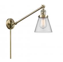  237-AB-G62 - Cone - 1 Light - 8 inch - Antique Brass - Swing Arm