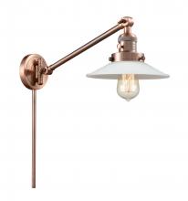 Innovations Lighting 237-AC-G1-LED - Halophane - 1 Light - 9 inch - Antique Copper - Swing Arm