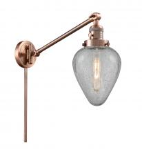  237-AC-G165 - Geneseo - 1 Light - 8 inch - Antique Copper - Swing Arm