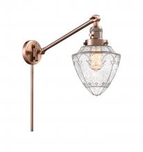  237-AC-G664-7 - Bullet - 1 Light - 7 inch - Antique Copper - Swing Arm