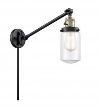  237-BAB-G312 - Dover - 1 Light - 5 inch - Black Antique Brass - Swing Arm