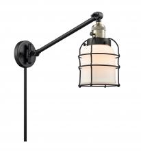 Innovations Lighting 237-BAB-G51-CE-LED - Bell Cage - 1 Light - 8 inch - Black Antique Brass - Swing Arm