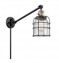 Innovations Lighting 237-BAB-G54-CE-LED - Bell Cage - 1 Light - 8 inch - Black Antique Brass - Swing Arm