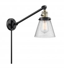  237-BAB-G64 - Cone - 1 Light - 8 inch - Black Antique Brass - Swing Arm