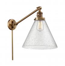  237-BB-G44-L - Cone - 1 Light - 12 inch - Brushed Brass - Swing Arm