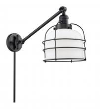 Innovations Lighting 237-BK-G71-CE-LED - Bell Cage - 1 Light - 8 inch - Matte Black - Swing Arm