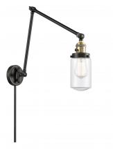  238-BAB-G312 - Dover - 1 Light - 5 inch - Black Antique Brass - Swing Arm