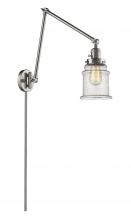 Innovations Lighting 238-SN-G184-LED - Canton - 1 Light - 6 inch - Brushed Satin Nickel - Swing Arm