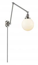 Innovations Lighting 238-SN-G201-8-LED - Beacon - 1 Light - 8 inch - Brushed Satin Nickel - Swing Arm