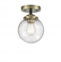 Innovations Lighting 284-1C-BAB-G204-6-LED - Beacon - 1 Light - 6 inch - Black Antique Brass - Semi-Flush Mount