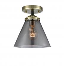 Innovations Lighting 284-1C-BAB-G43 - Cone - 1 Light - 8 inch - Black Antique Brass - Semi-Flush Mount