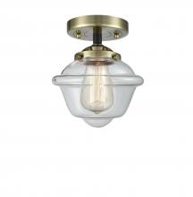 Innovations Lighting 284-1C-BAB-G532-LED - Oxford - 1 Light - 8 inch - Black Antique Brass - Semi-Flush Mount