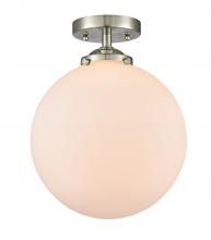 Innovations Lighting 284-1C-SN-G201-10-LED - Beacon - 1 Light - 10 inch - Brushed Satin Nickel - Semi-Flush Mount