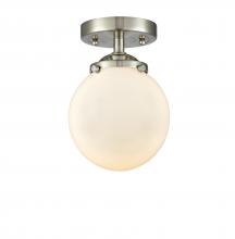 Innovations Lighting 284-1C-SN-G201-6-LED - Beacon - 1 Light - 6 inch - Brushed Satin Nickel - Semi-Flush Mount