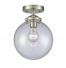 Innovations Lighting 284-1C-SN-G204-8-LED - Beacon - 1 Light - 8 inch - Brushed Satin Nickel - Semi-Flush Mount