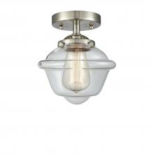 Innovations Lighting 284-1C-SN-G532-LED - Oxford - 1 Light - 8 inch - Brushed Satin Nickel - Semi-Flush Mount