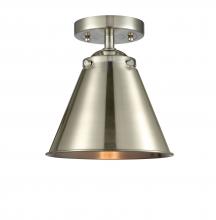 Innovations Lighting 284-1C-SN-M13-SN-LED - Appalachian - 1 Light - 8 inch - Brushed Satin Nickel - Semi-Flush Mount