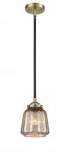 Innovations Lighting 284-1S-BAB-G146 - Chatham - 1 Light - 7 inch - Black Antique Brass - Cord hung - Mini Pendant