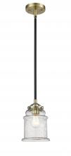 Innovations Lighting 284-1S-BAB-G184-LED - Canton - 1 Light - 6 inch - Black Antique Brass - Cord hung - Mini Pendant