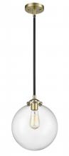 Innovations Lighting 284-1S-BAB-G202-10-LED - Beacon - 1 Light - 10 inch - Black Antique Brass - Cord hung - Mini Pendant