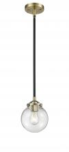 Innovations Lighting 284-1S-BAB-G202-6-LED - Beacon - 1 Light - 6 inch - Black Antique Brass - Cord hung - Mini Pendant