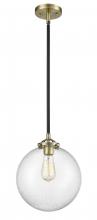 Innovations Lighting 284-1S-BAB-G204-10-LED - Beacon - 1 Light - 10 inch - Black Antique Brass - Cord hung - Mini Pendant