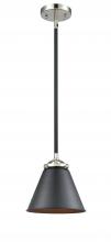 Innovations Lighting 284-1S-BPN-M13-BK-LED - Appalachian - 1 Light - 8 inch - Black Polished Nickel - Cord hung - Mini Pendant