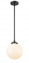 Innovations Lighting 284-1S-OB-G201-8-LED - Beacon - 1 Light - 8 inch - Oil Rubbed Bronze - Cord hung - Mini Pendant