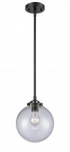 Innovations Lighting 284-1S-OB-G202-8-LED - Beacon - 1 Light - 8 inch - Oil Rubbed Bronze - Cord hung - Mini Pendant