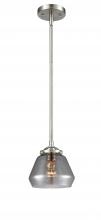 Innovations Lighting 284-1S-SN-G173-LED - Fulton - 1 Light - 7 inch - Brushed Satin Nickel - Cord hung - Mini Pendant