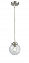 Innovations Lighting 284-1S-SN-G202-6 - Beacon - 1 Light - 6 inch - Brushed Satin Nickel - Cord hung - Mini Pendant