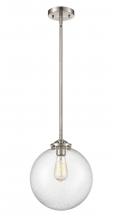 Innovations Lighting 284-1S-SN-G204-10-LED - Beacon - 1 Light - 10 inch - Brushed Satin Nickel - Cord hung - Mini Pendant