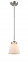 Innovations Lighting 284-1S-SN-G61-LED - Cone - 1 Light - 6 inch - Brushed Satin Nickel - Cord hung - Mini Pendant