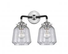 Innovations Lighting 284-2W-BPN-G142-LED - Chatham - 2 Light - 14 inch - Black Polished Nickel - Bath Vanity Light