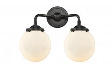 Innovations Lighting 284-2W-OB-G201-6-LED - Beacon - 2 Light - 14 inch - Oil Rubbed Bronze - Bath Vanity Light