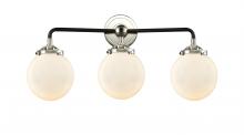 Innovations Lighting 284-3W-BPN-G201-6 - Beacon - 3 Light - 24 inch - Black Polished Nickel - Bath Vanity Light